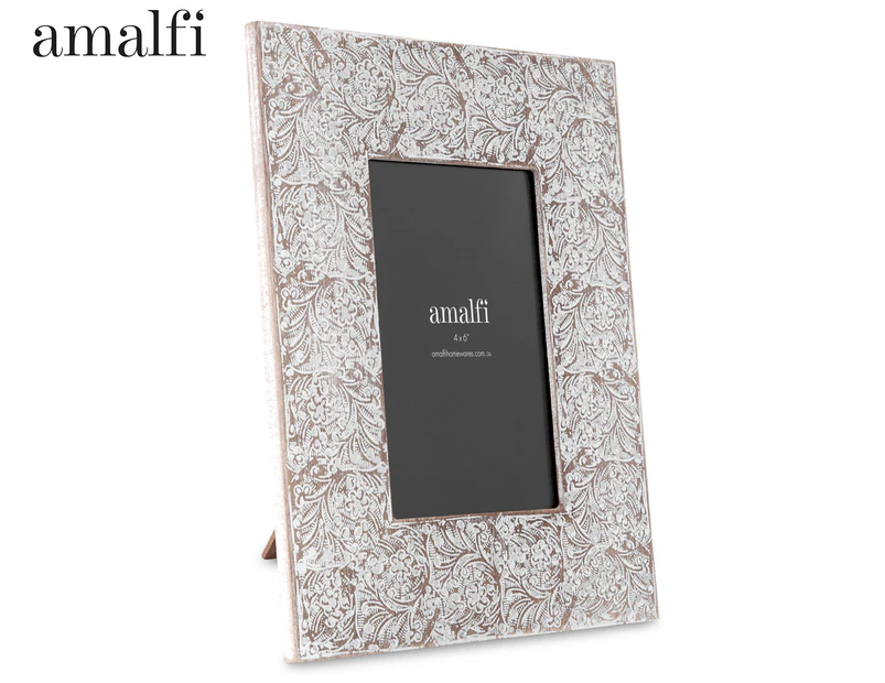 Amalfi 4x6" Ankie Wood Photo Frame - Natural/White