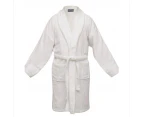 Hotel Soft Touch Egyptian Cotton Terry Towelling Bath Robe - White