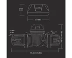 X-BULL 14500LBS Electric Winch 12V Synthetic Rope Wireless Remote 4X4 4WD