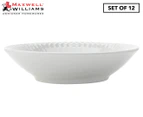 Maxwell & Williams 10cm White Basics Sauce Dish 12-Piece Set - White