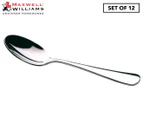 Set of 12 Maxwell & Williams Madison Teaspoons