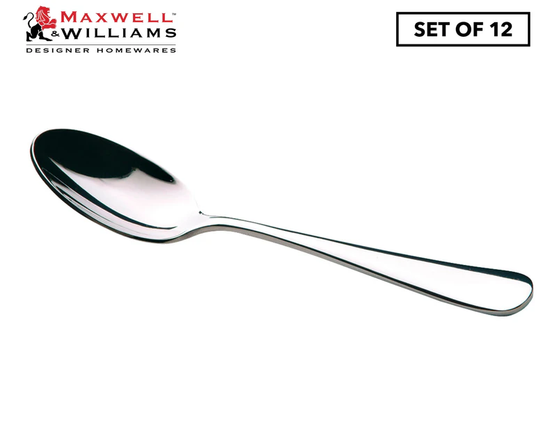 Set of 12 Maxwell & Williams Madison Teaspoons