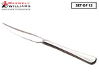 Set of 12 Maxwell & Williams Cosmopolitan Steak Knives - Silver