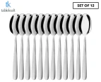 Set of 12 Tablekraft Café Teaspoons - Silver