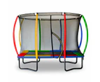 Kahuna Trampoline 6 ft x 9 ft Rectangular Outdoor - Rainbow