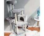 120cm Cat Tree Trees Scratching Post Tower Condo House - Brown