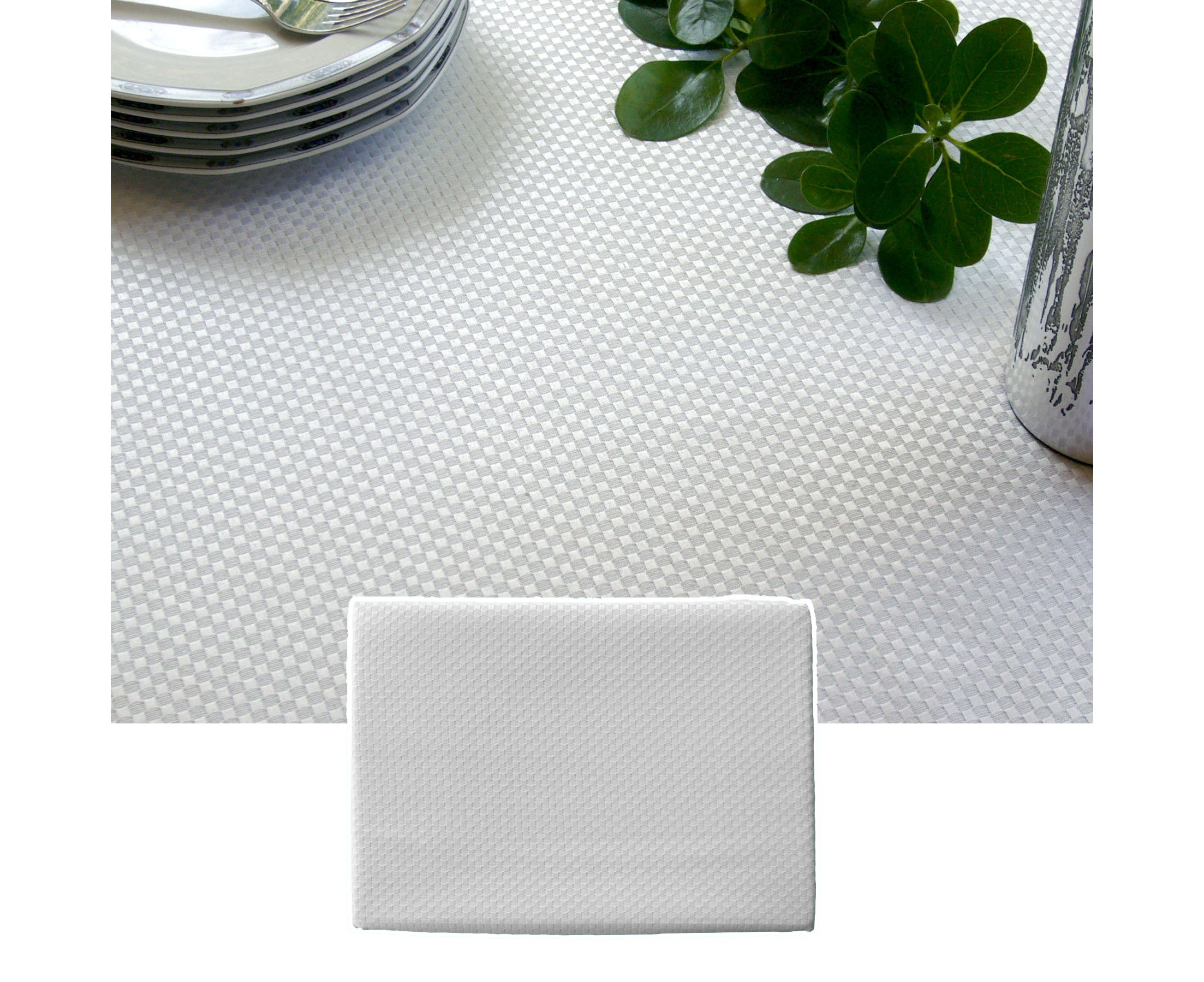 Invitation Prestige Cotton Rich Jacquard Off White Table Cloth Choose Your Size