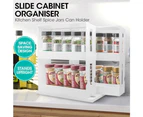 Rack Storage Slide Cabinet Organiser Pantry Kitchen Shelf Spice Jars Can Holder