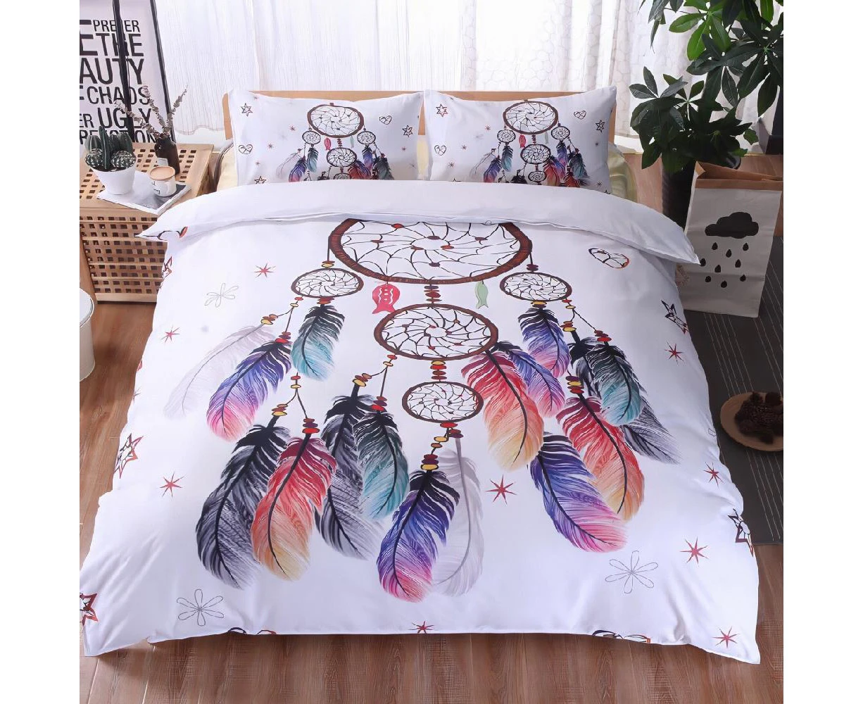 Dream Catcher Design Soft Quilt Doona Duvet Cover Set