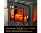 16 Inch Panoramic Electric Fireplace Heater Stove 1800W Portable Flame Thermostat 2