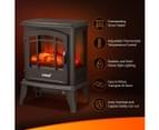 16 Inch Panoramic Electric Fireplace Heater Stove 1800W Portable Flame Thermostat 8