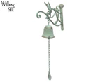 Willow & Silk 50.8cm Welcome Doorpost Bell - Distressed Green