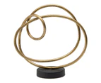 Abstract 26cm Gold Centrepiece Metal Figurine Desk/Centre Table Home Room Decor