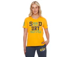 Superdry Women's Collegiate Athletic Union Crewneck Tee / T-Shirt / Tshirt - Utah Gold