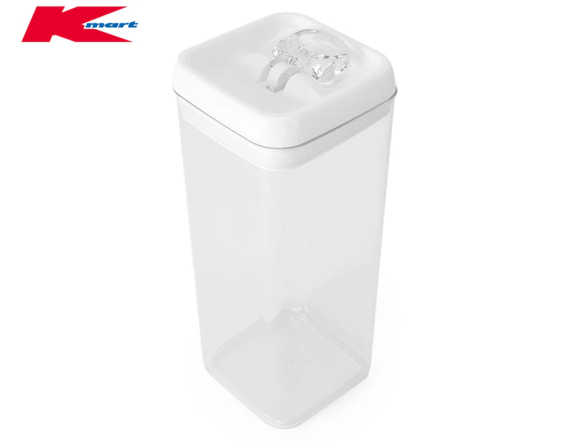 Anko by Kmart 3.1L Flip-Lock Food Container - Clear/White