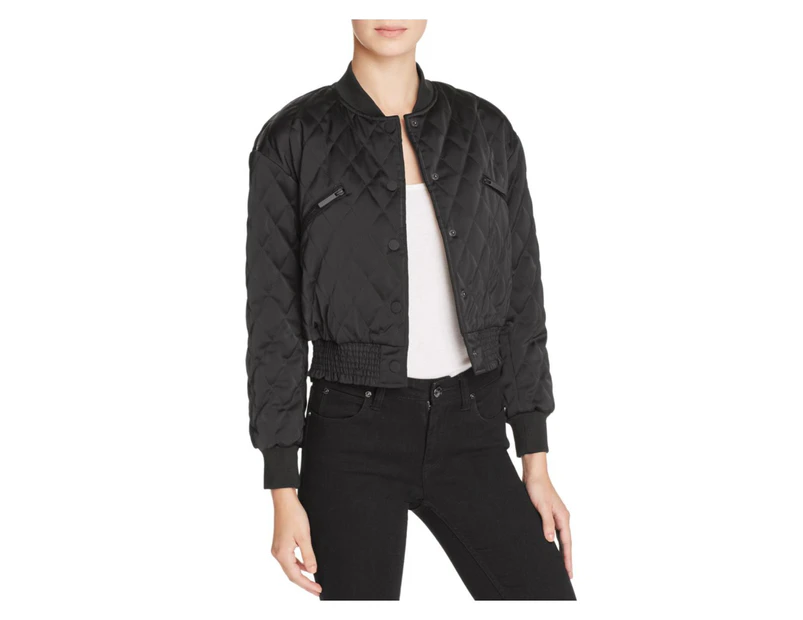 Kendall + Kylie Women's Coats & Jackets Bomber Jacket - Color: Black