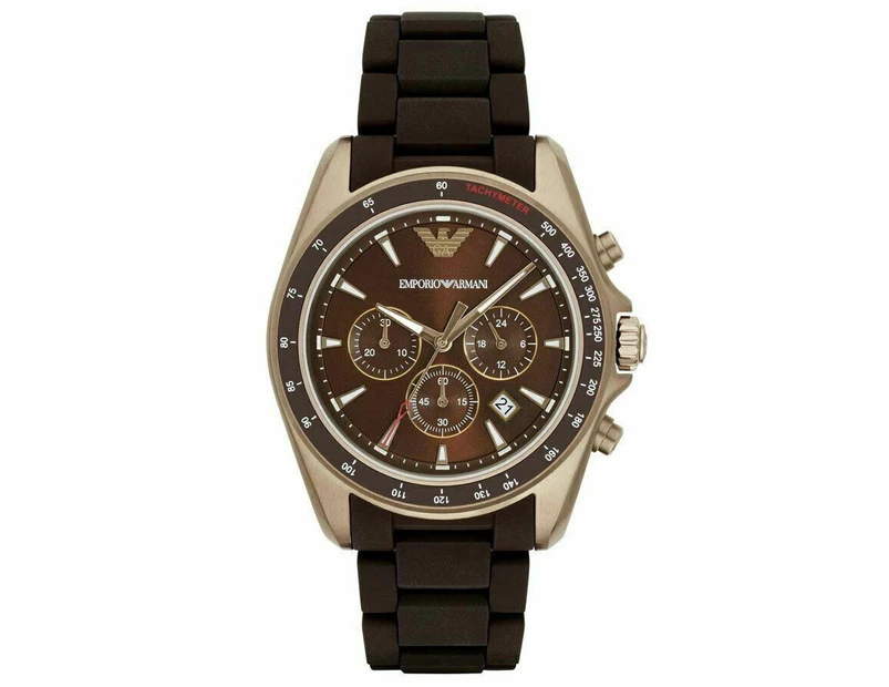 Emporio Armani AR6099 Chronograph Brown Dial Men's Watch