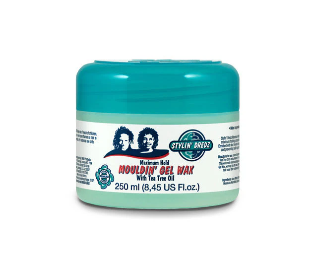 Stylin' Dredz Mouldin' Gel Wax Clear 250mL (8.45oz)