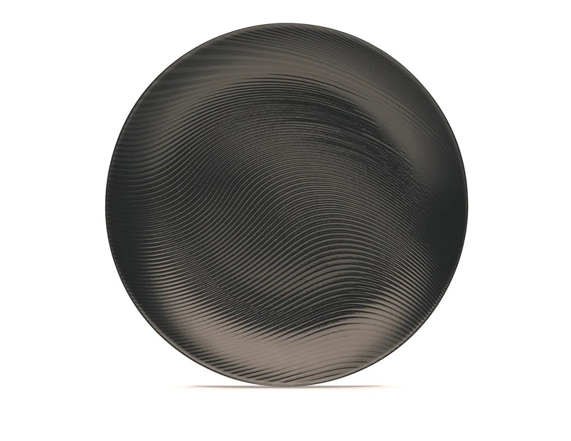Noritake BoB Dune Porcelain Coupe Dinner Plate 27.5cm Black