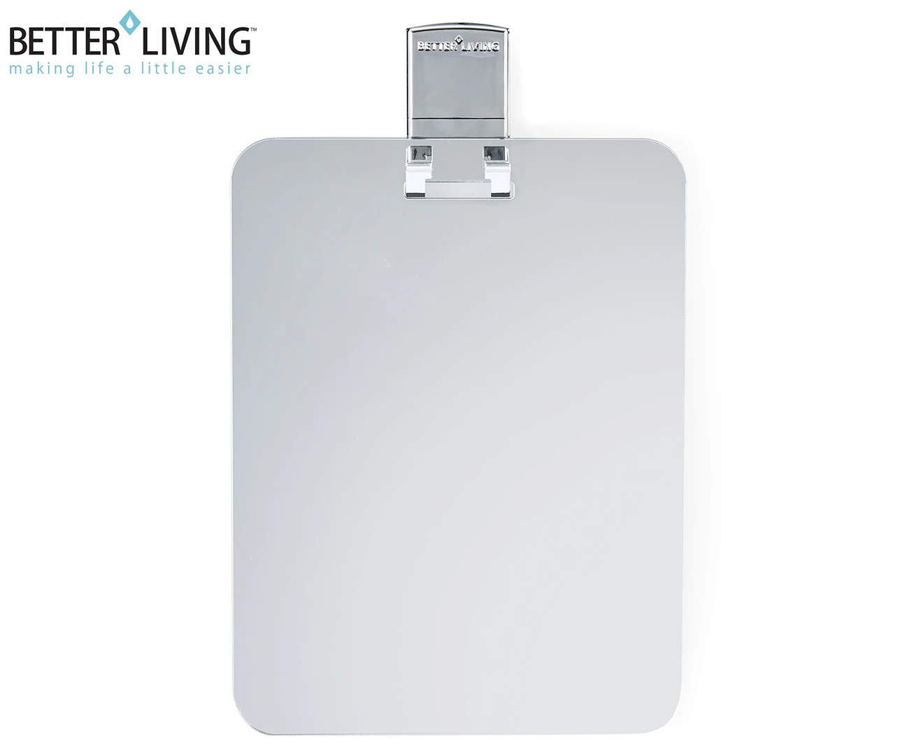 Better Living 15x20cm VISO Frameless Shower Mirror w/ Razor Hook - Silver