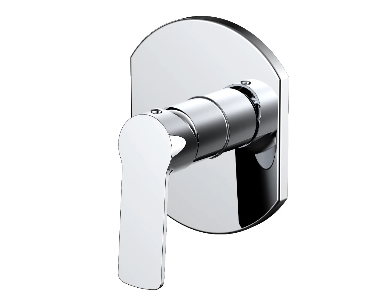 AQUA VERA Fleur Wall Mounted Bath and Shower Mixer - Chrome