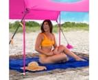 Red Suricata Family Beach Sun Shade Canopy - Pink 5