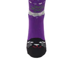 Ladies/Womens Slipper Gripper Socks (Cat) - UT612