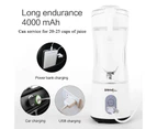AhaTech Portable Blender 380mL with 6 Stainless Steel Blades (BPA Free) - Green