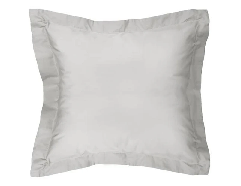 Euro Cotton Pillowcase (Silver) - 65 x 65cm