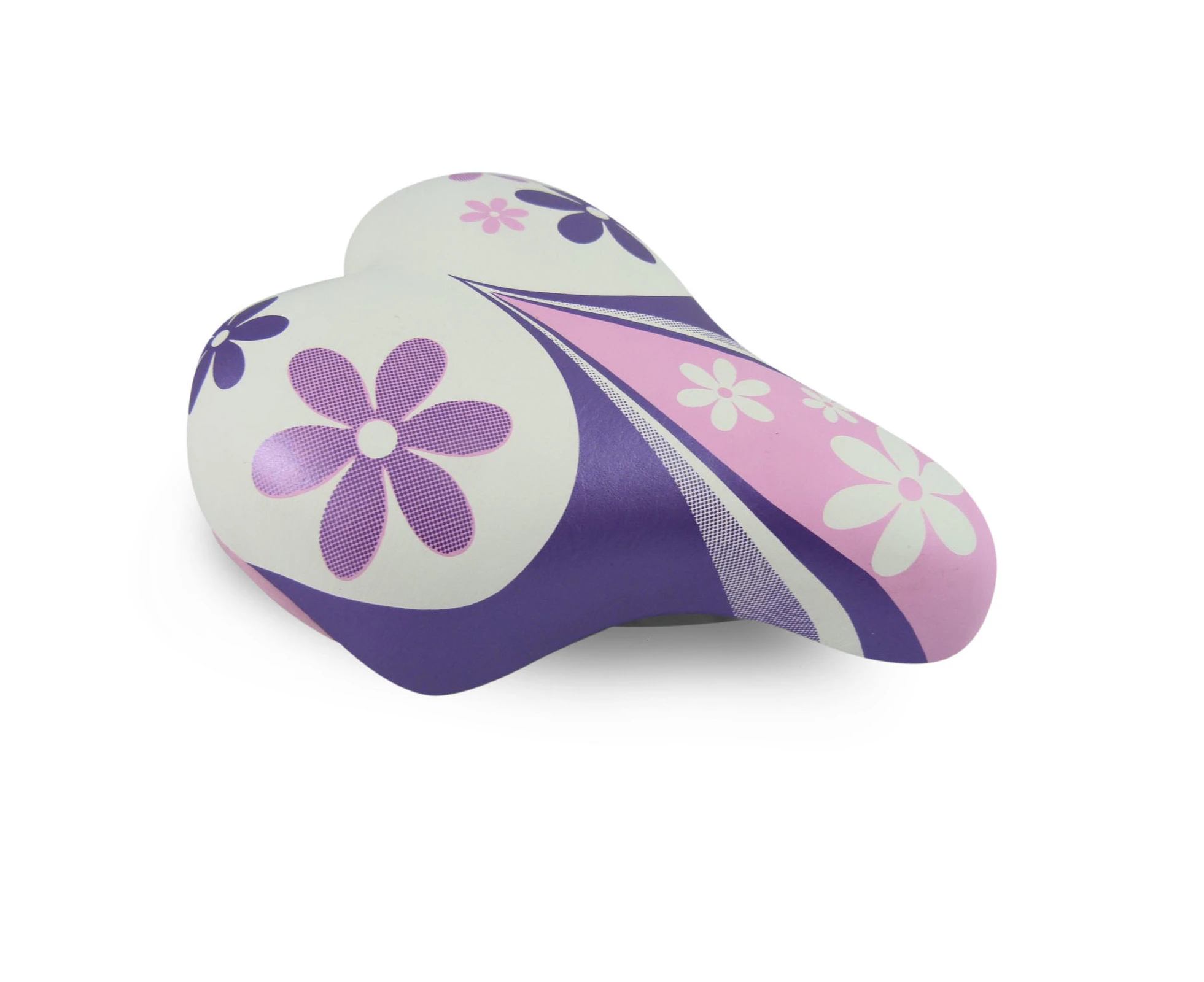 Saddle Junior with Clamp - 2 colours - Pink/White