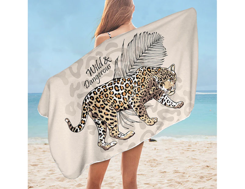 Cool Wild and Dangerous Cheetah Microfiber Beach Towel