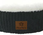 Charlie's Large Hooded Pet Nest - Charcoal