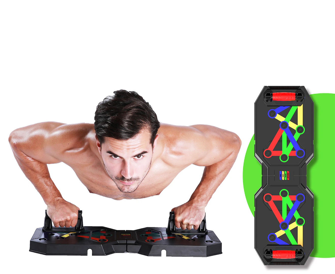 Ativo Portable Multi-Function 39cm Gym Exercise Board Push Up Workout/Training