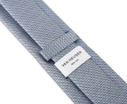 Van Heusen Men's Polyester Geo Print Slimline Tie - Sky Blue
