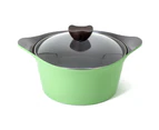 Neoflam Nature+ 24cm Casserole Induction Apple Green -