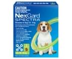 3pk NexGard Spectra Tick, Flea & Heartworm Treatment Chews For Medium Dogs 7.6-15kg 2