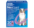 3pk NexGard Spectra Tick, Flea & Heartworm Treatment Chews For Large Dogs 15.1-30kg