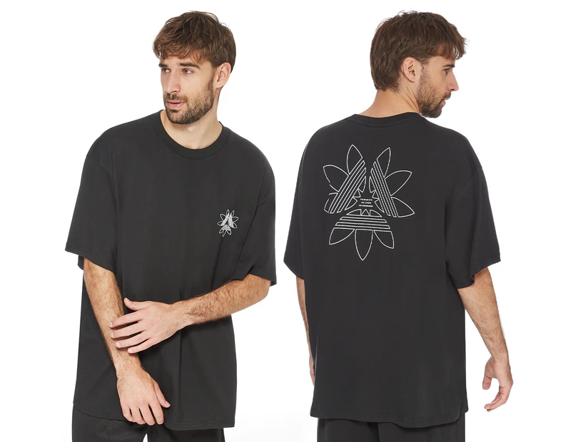 Adidas Men's Tri-Foil Tee / T-Shirt / Tshirt - Black