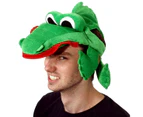 Novelty Green Crocodile Costume Hat