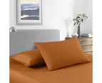 Royal Comfort 2000 Thread Count Bamboo Cooling Sheet Set Ultra Soft Bedding - Rust