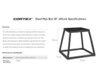 Cortex 45cm Steel Plyo Box - Black