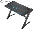 ONEX GD1100Z Gaming Office Desk w/ Cup Holder - Black/Blue