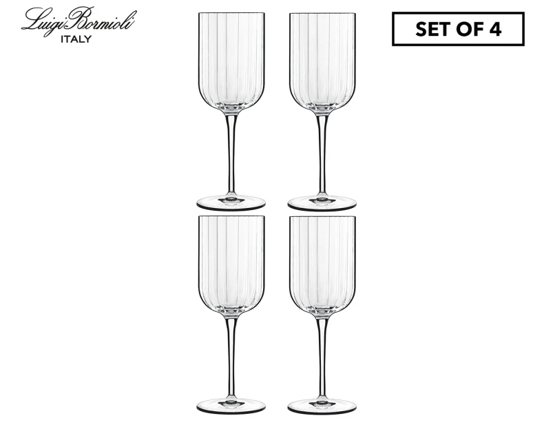 Set of 4 Luigi Bormioli 400mL Bach Red Wine Glasses