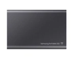 Samsung T7 1TB USB 3.2 Portable SSD - Gray