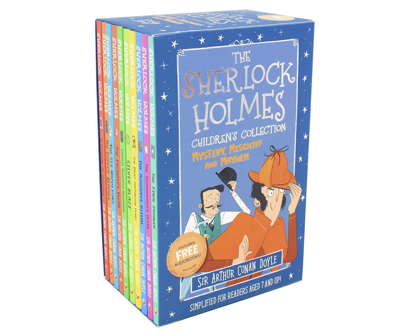 10pc Sherlock Holmes Children's Collection S2 Reading Mystery Story Book 8y+