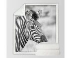 Black and White Zebra Photo Throw Blanket