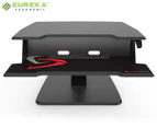 Eureka 31-inch Ergonomic Height Adjustable Sit Stand Computer Office Desk - Black