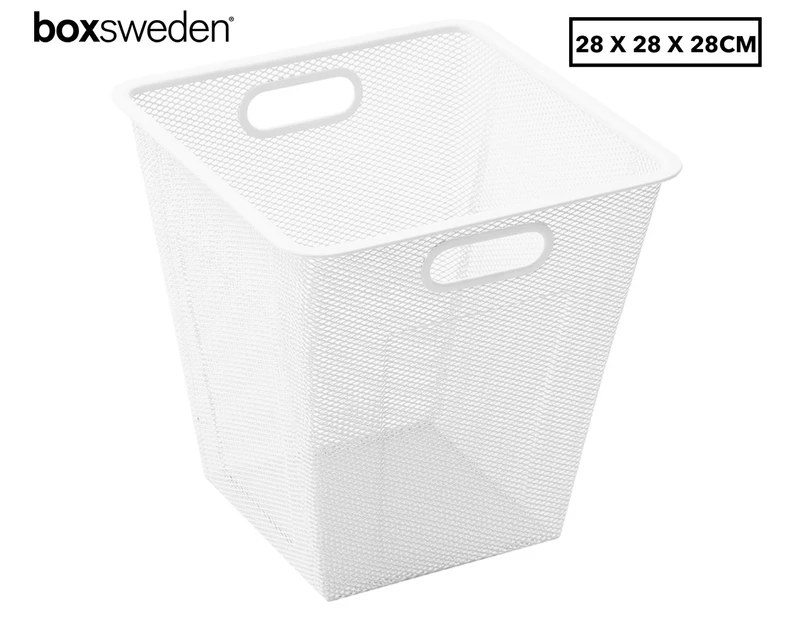 Boxsweden 22L Mesh Storage Basket - White