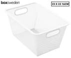 Boxsweden 12L Mesh Storage Basket - White