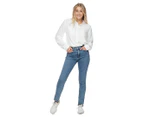 Calvin Klein Jeans Women's CKJ 020 High Rise Slim Jeans - Mid Stone